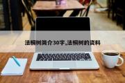 法桐树简介30字,法桐树的资料